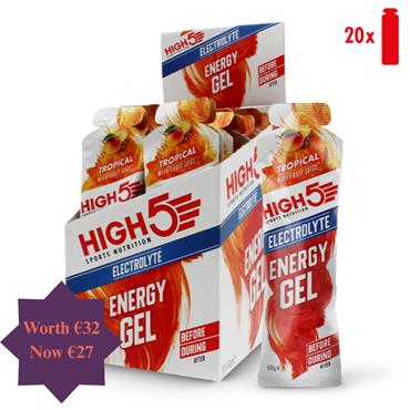 20 Pack Tropical Electrolyte Energy Gel